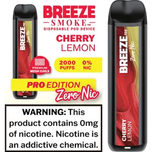 [FD] BREEZE PRO Zero Nic: CHERRY LEMON - 10ct