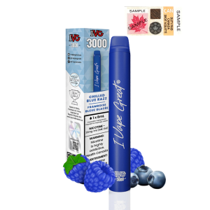 [FD] IVG 3000 - CHILLED BLUE RAZZ- 6CT