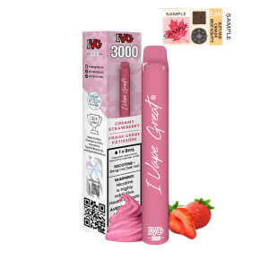 [FD] IVG 3000 - CREAMY STRAWBERRY- 6CT