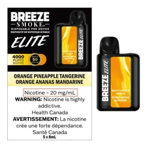 [FD] BREEZE ELITE S50 4000 ORANGE PINEAPPLE TANGERINE - 5ct