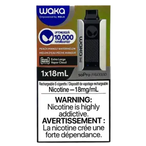 [FD] WAKA soPro 10000 PEACH MANGO WATERMELON - 10ct