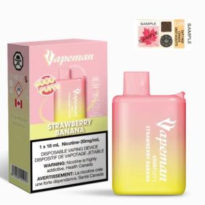 [FD] VAPEMAN B6000 STRAWBERRY BANANA - 5ct